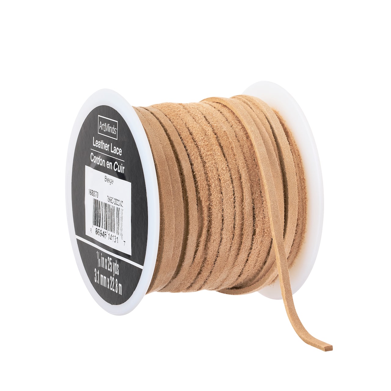 6 Pack: 1/8" Suede Leather Lace Trim by ArtMinds™